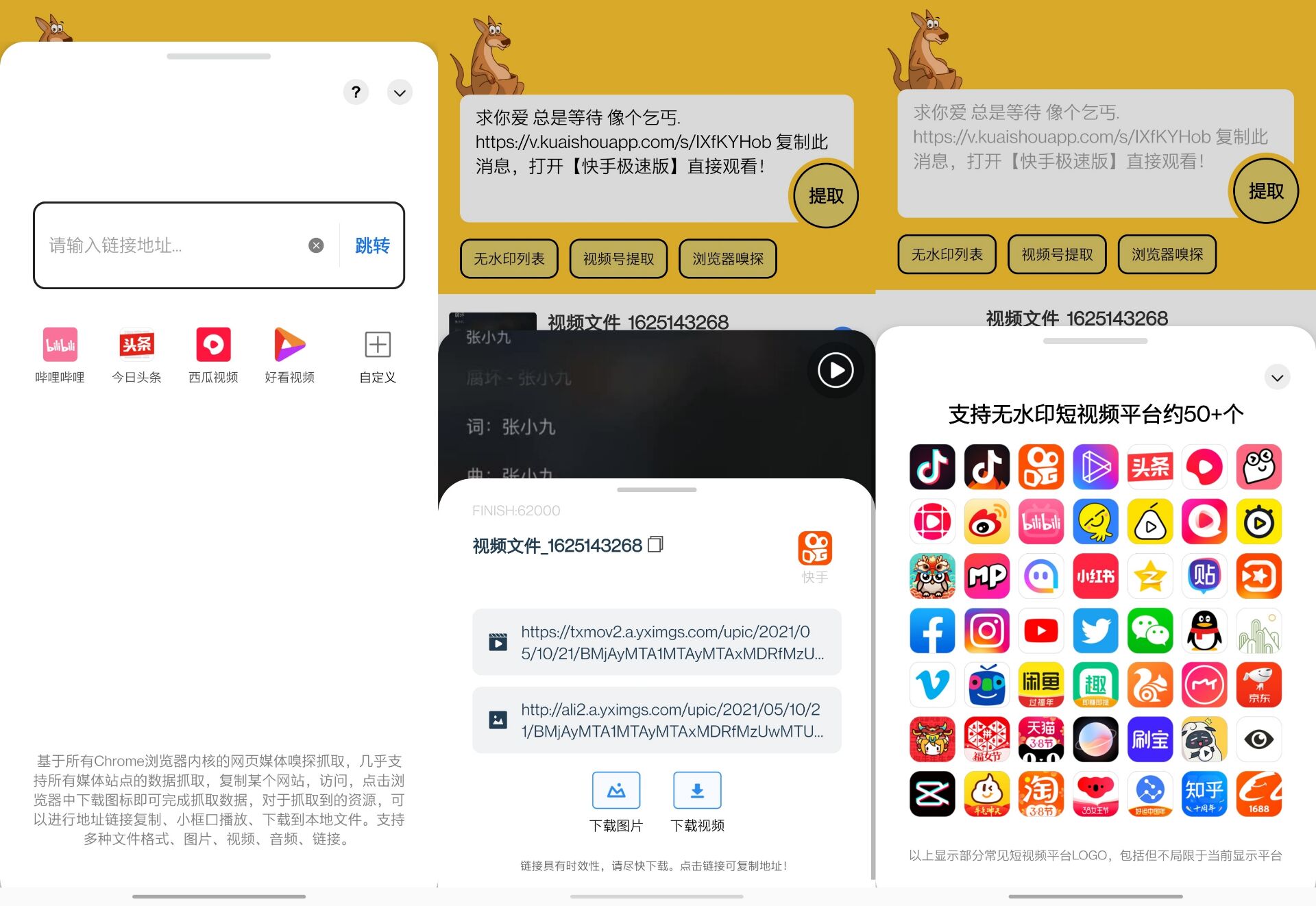 袋鼠下载短视频无水印下载 已解锁去广告 第3张插图