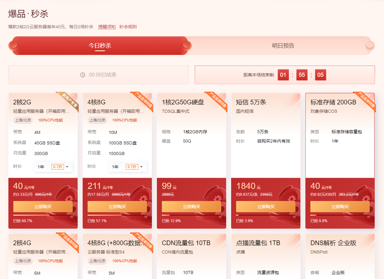 腾讯云新春特惠40元一年2H2G云服务器 第7张插图 腾讯云新春特惠40元一年2H2G云服务器 第7张插图