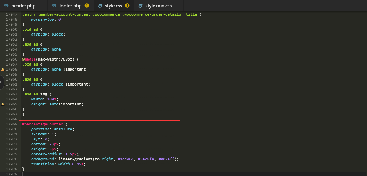 给网站顶部添加一个滚动条位置百分比教程 第7张插图 给网站顶部添加一个滚动条位置百分比教程 第7张插图