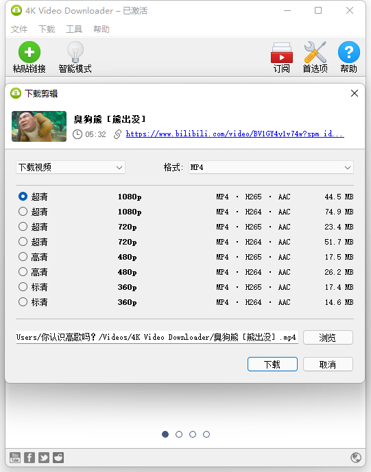 4K Video油管高清B站视频下载工具 第5张插图 4K Video油管高清B站视频下载工具 第5张插图