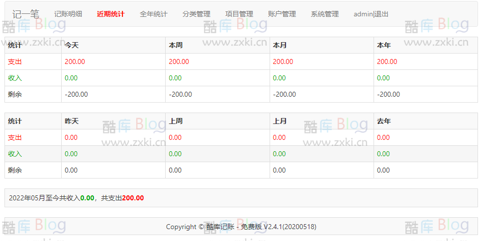 PHP在线记账系统开源版源码 第6张插图