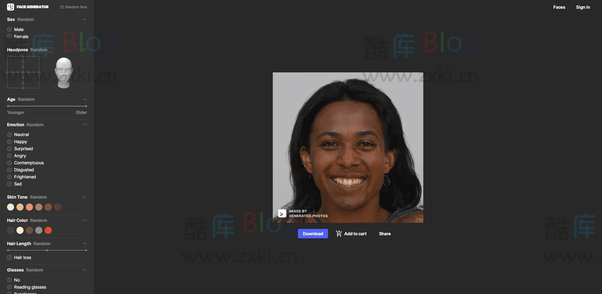 Generated Photos,AI 在线人脸生成器,免费下载可商用 第5张插图 Generated Photos,AI 在线人脸生成器,免费下载可商用 第5张插图