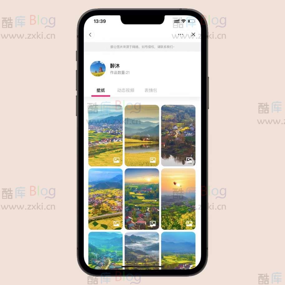 抖音取图壁纸小程序，支持达人入驻 第6张插图