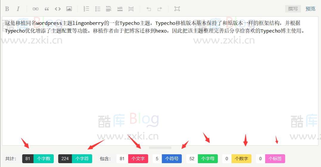 Typecho文章字数统计插件 第3张插图