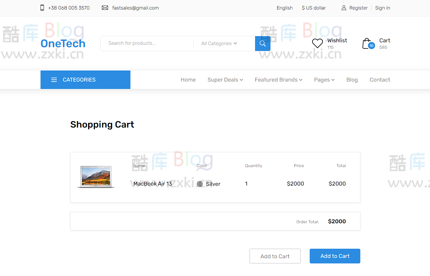 浅蓝色干净简洁的响应式数码商城模板源码 第7张插图