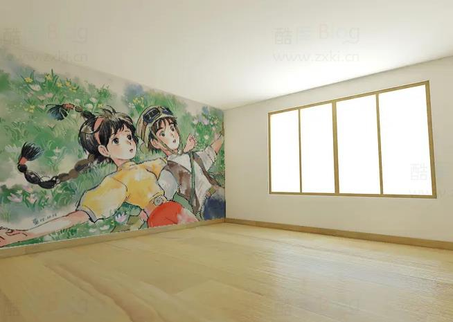 PS在墙上添加漂亮图 第3张插图