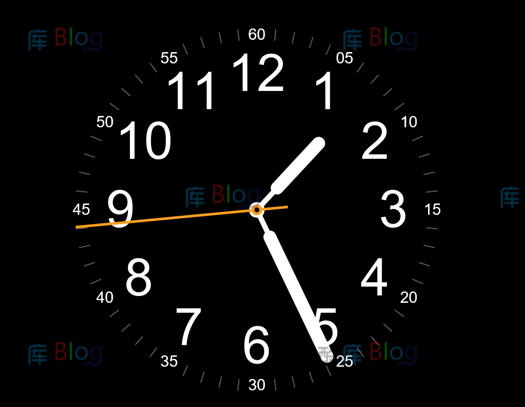 桌面时钟HTML美化代码源码