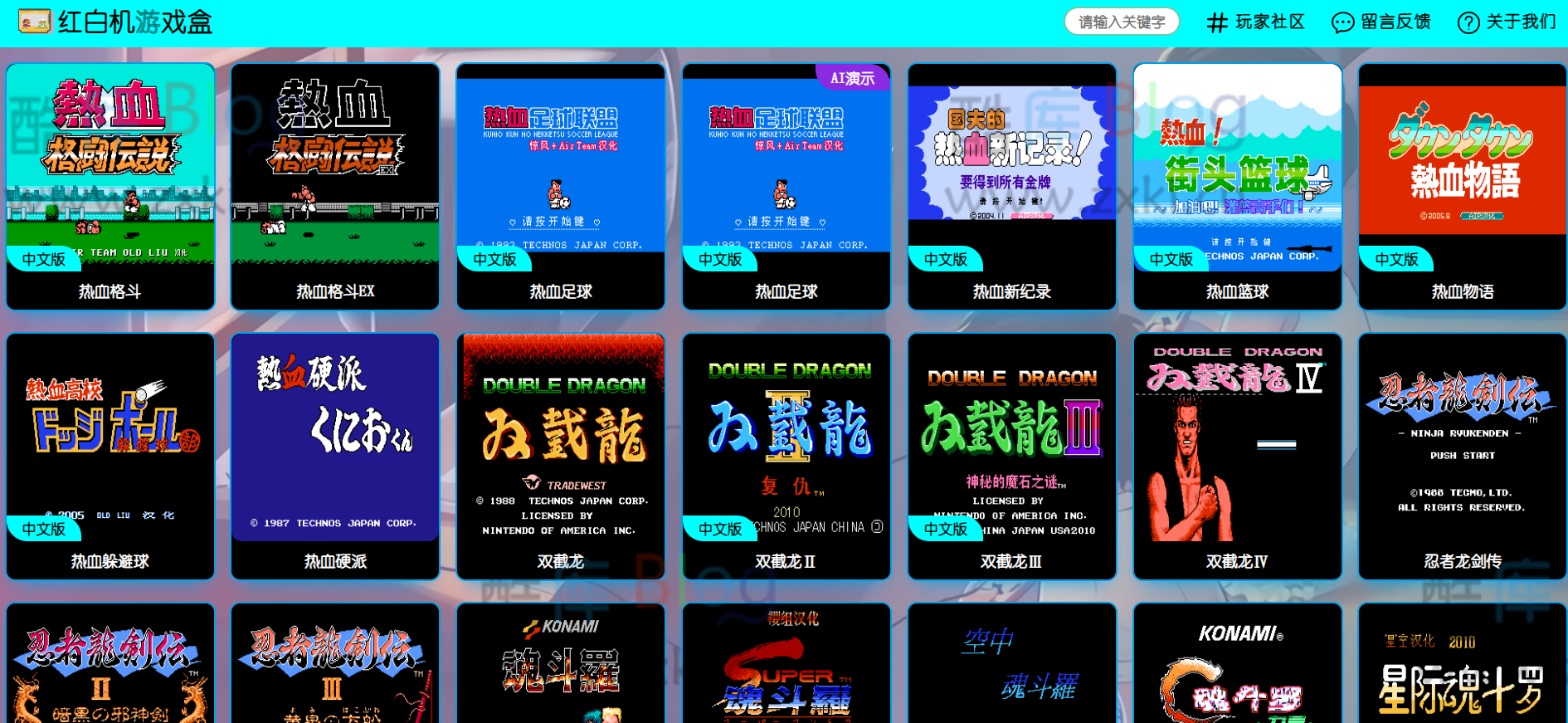 红白机游戏盒网站，畅玩小霸王经典游戏，上百款任你玩！ 第3张插图