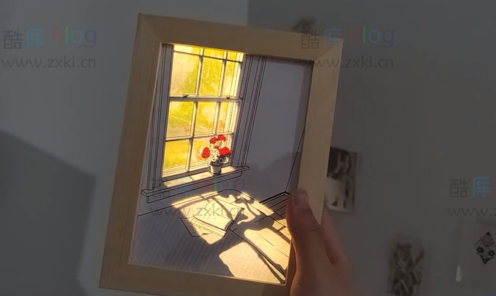 制作灯光画相框的详细教程及打印素材