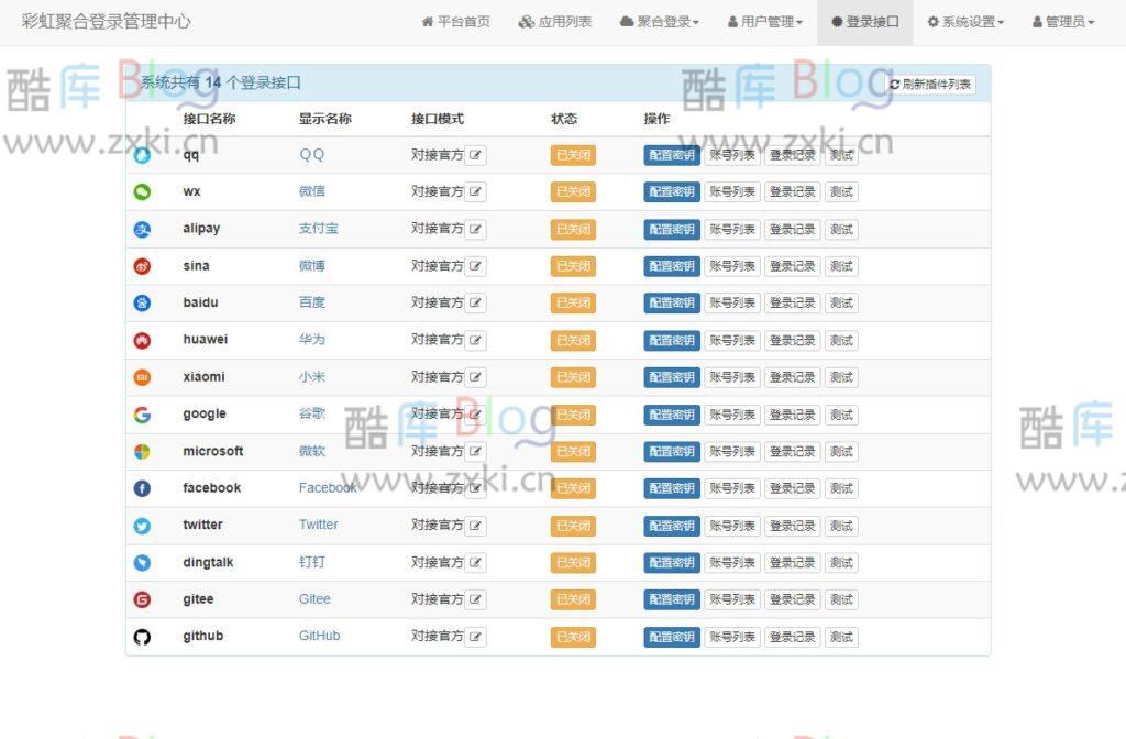 彩虹聚合登录系统源码开心版，简化用户登录注册 第7张插图