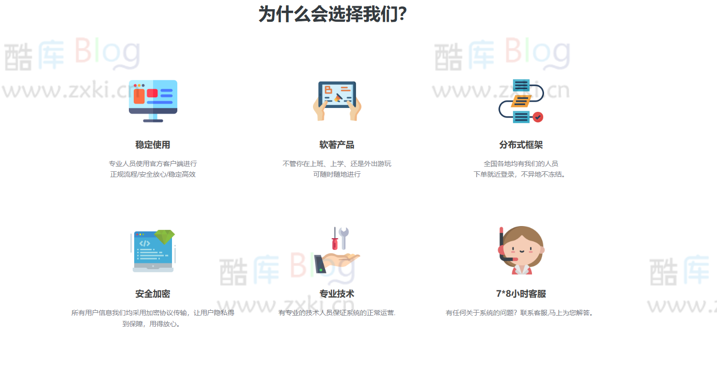 响应式设计的圆润美观HTML官网源码 第7张插图