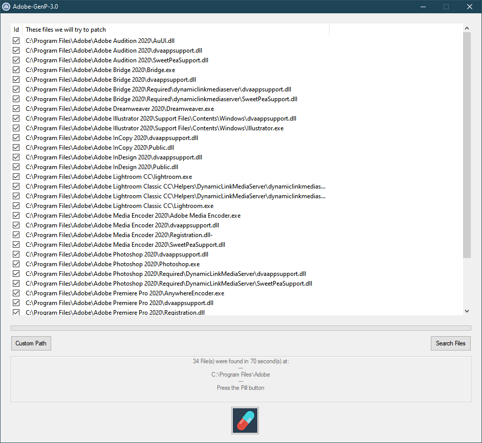 Adobe破解插件通用补丁-Adobe GenP v3.1
