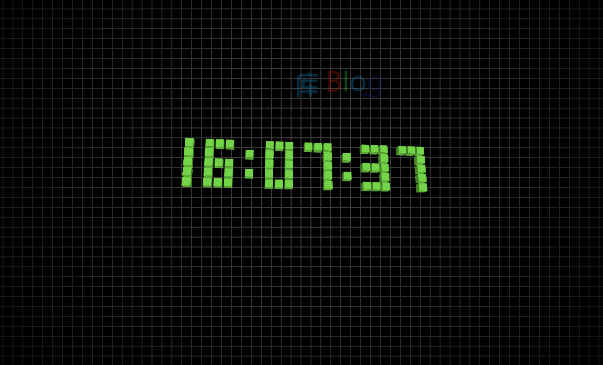 超酷3D像素电子时钟和LED数字时钟样式HTML 第3张插图