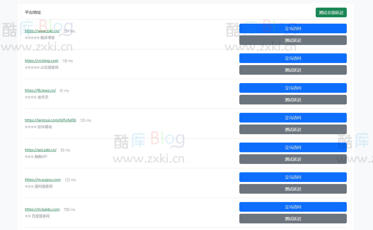 自动检测网址延迟是否可打开引导页源码 第5张插图 自动检测网址延迟是否可打开引导页源码 第5张插图