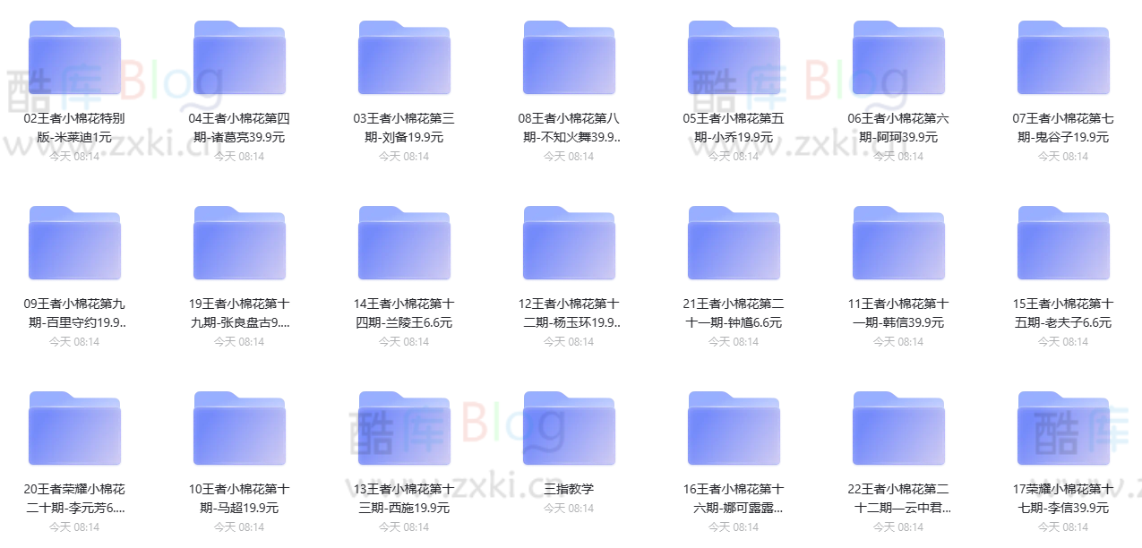 王者荣耀热门英雄小棉花付费教学视频网盘下载
