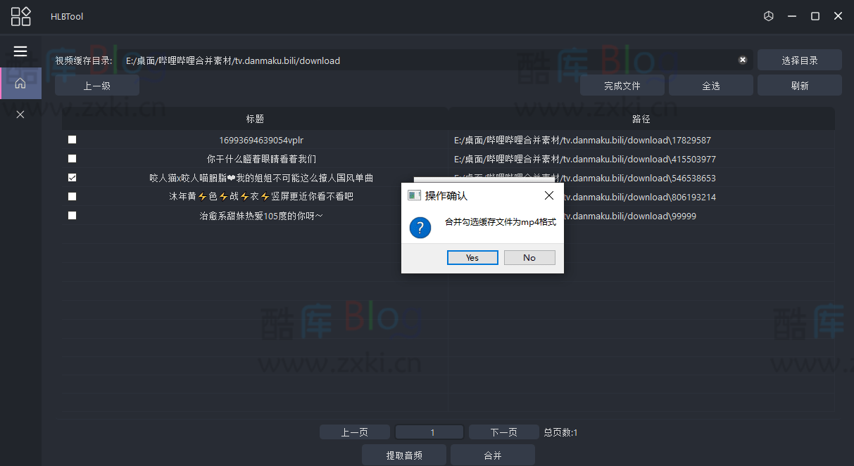 HLBTooL哔哩哔哩视频缓存合并工具 第6张插图