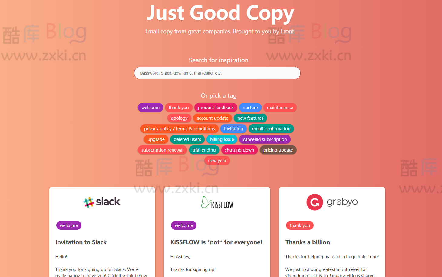 著名公司英文电子邮件模版-Good Email Copy 第3张插图