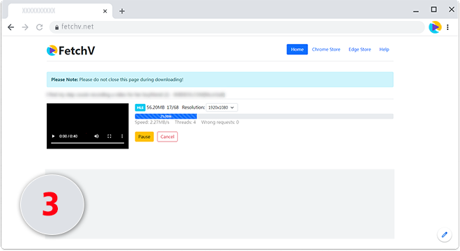 HLS|m3u8|mp4|blob网页视频下载器FetchV插件