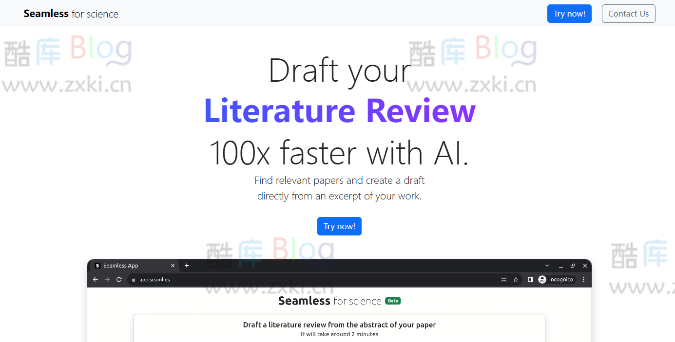 Seamless-AI文献综述生成器 根据论文描述起草文献综述 第4张插图 Seamless-AI文献综述生成器 根据论文描述起草文献综述 第4张插图