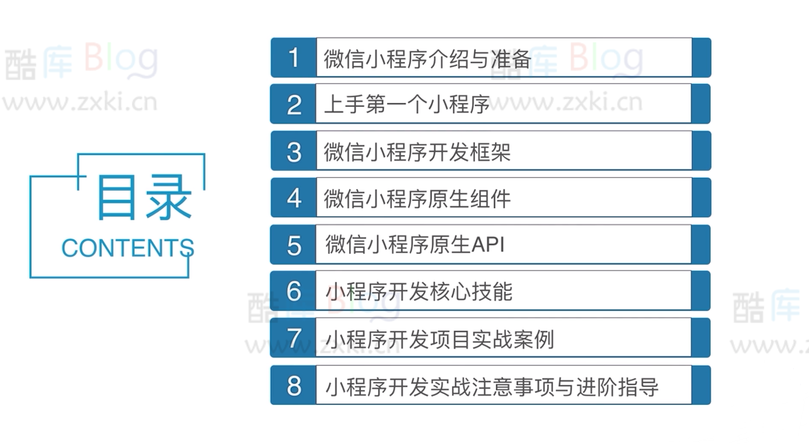 微信小程序开发入门视频教程