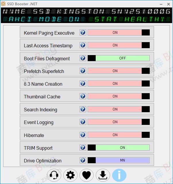 固态硬盘优化工具SSD Booster .NET v17.3 单文件 第5张插图 固态硬盘优化工具SSD Booster .NET v17.3 单文件 第5张插图