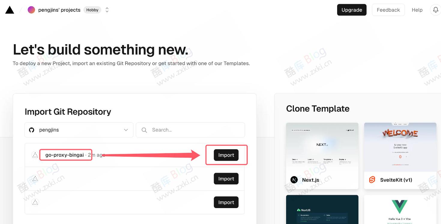 Newbing镜像网站Vercel部署go-proxy-bingai 第11张插图 Newbing镜像网站Vercel部署go-proxy-bingai 第11张插图