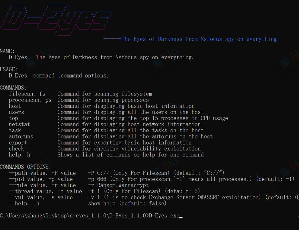 D-Eyes一款绿盟科技检测与响应工具 第5张插图 D-Eyes一款绿盟科技检测与响应工具 第5张插图
