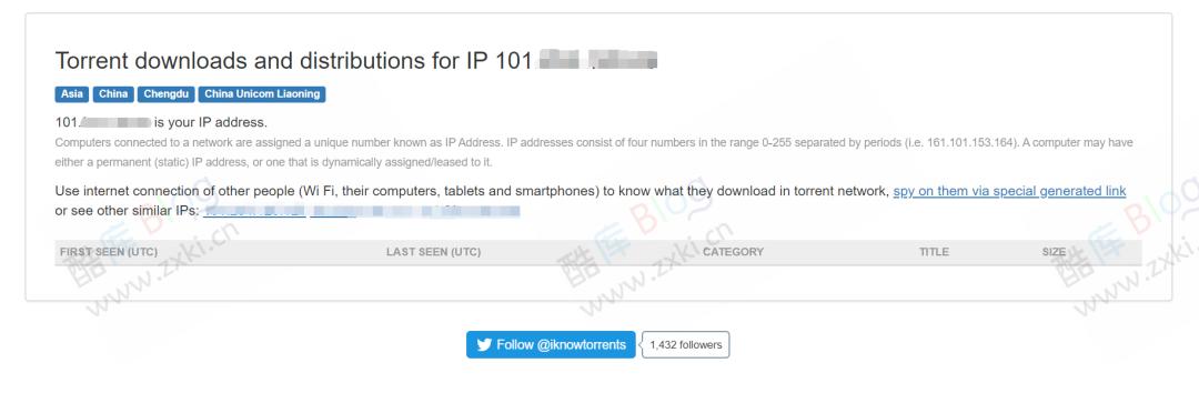 通过IP查别人BT下载信息，我知道你下载了什么