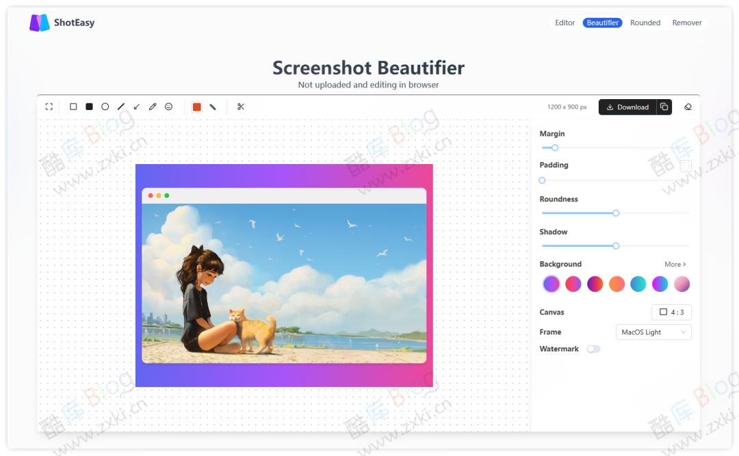 ShotEasy - 在线图片美化 / 编辑工具 第3张插图