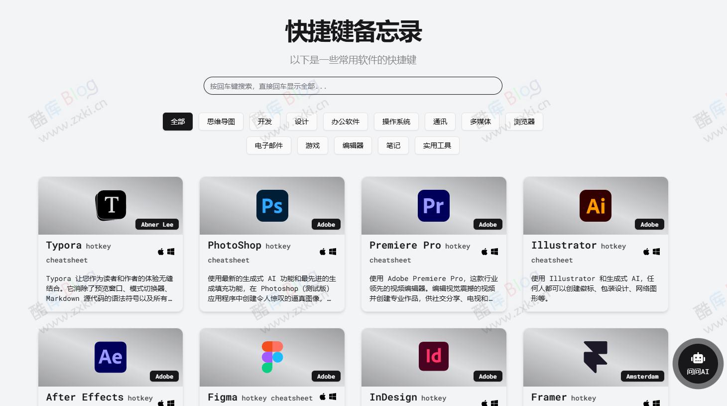 常用软件快捷键大全-Hotkey Cheatsheet 第3张插图