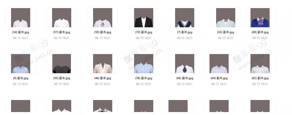 证件照模板素材合集