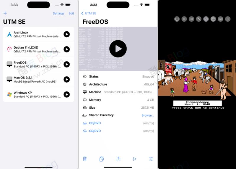 苹果UTM SE - 运行 Win / Linux 系统