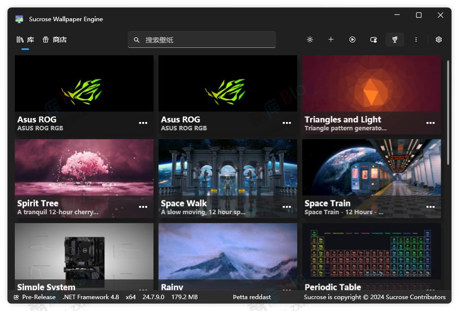 Sucrose Wallpaper Engine_开源动态壁纸桌面软件