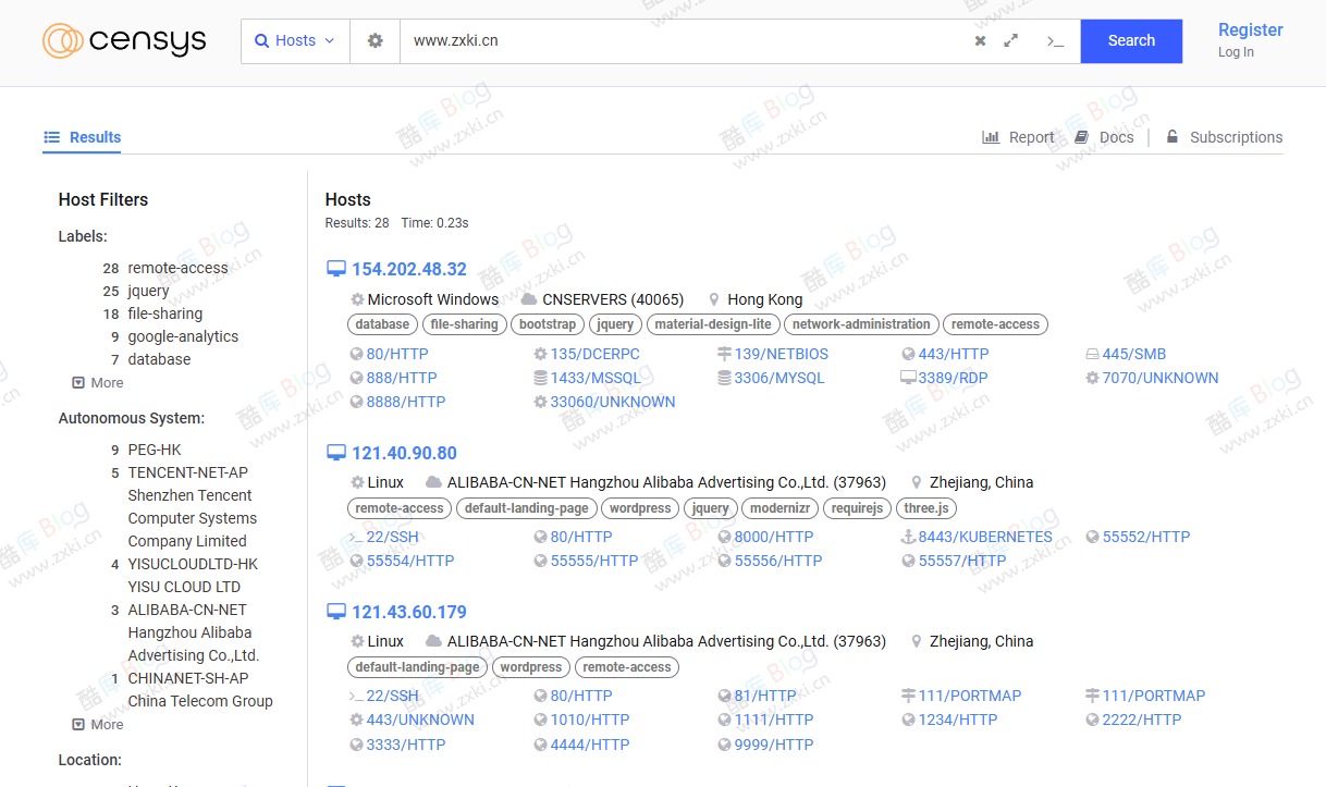 服务器屏蔽Censys防止黑客查询网站服务器IP 第5张插图 服务器屏蔽Censys防止黑客查询网站服务器IP 第5张插图