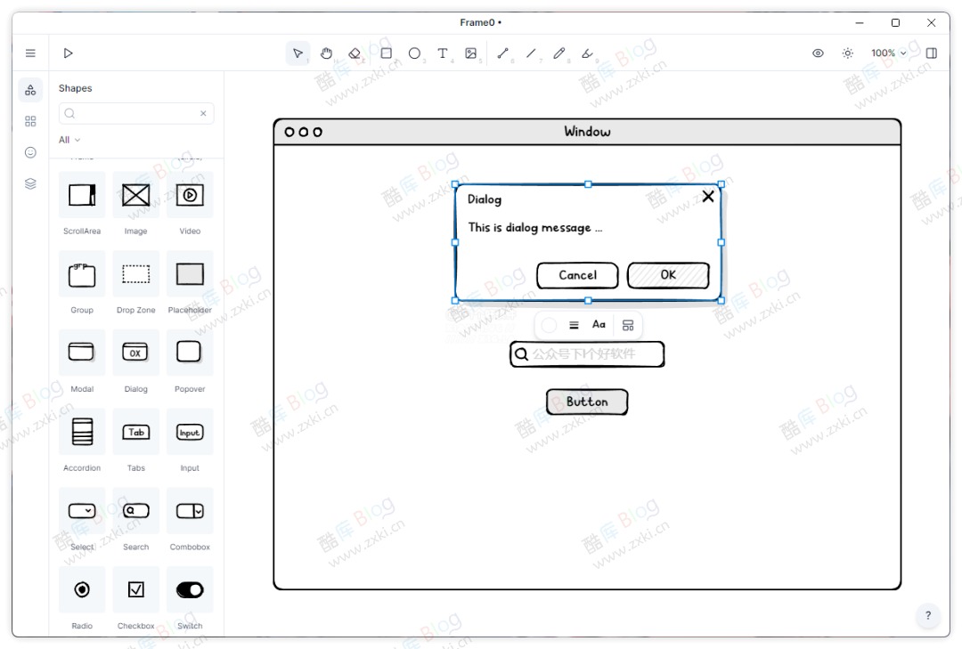 Frame0 - 免费手绘风格的产品草图工具 第3张插图