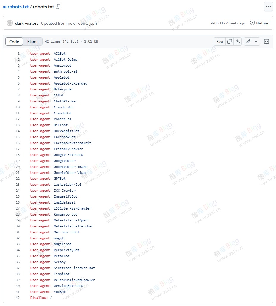 ai robots - 避免 AI 抓取你网站数据训练模型 第3张插图