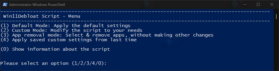 Win11Debloat - 免费开源 Win11 优化精简脚本