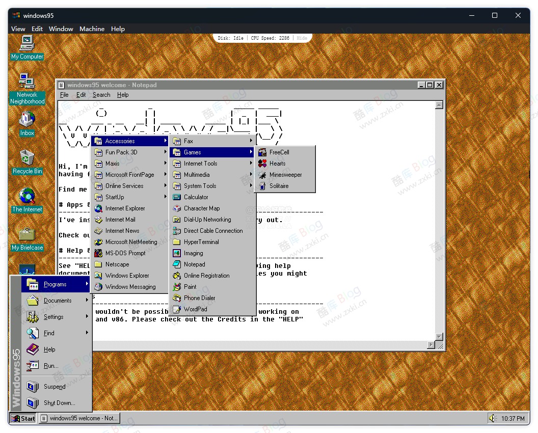 Win95 重生版 - 基于 Electron 制作 第5张插图 Win95 重生版 - 基于 Electron 制作 第5张插图
