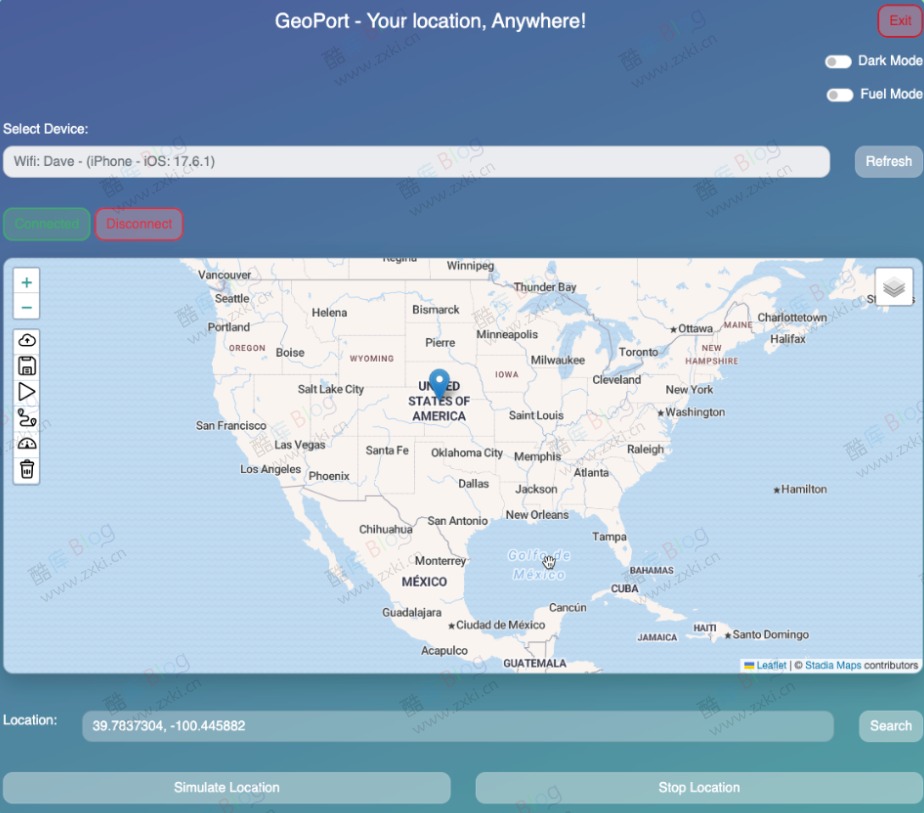 GeoPort - 开源 iOS 位置模拟工具