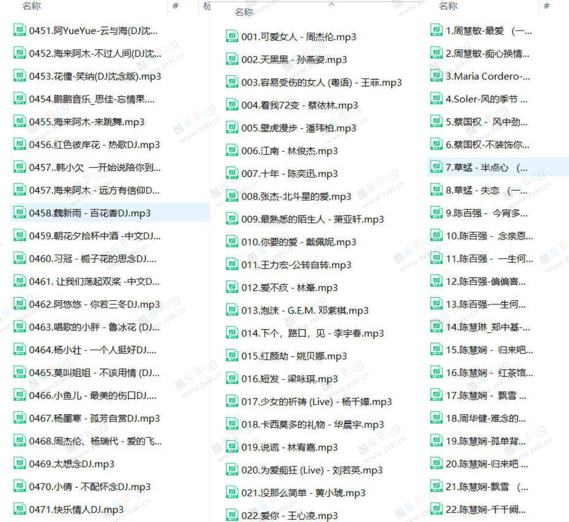 经典粤语 抖友DJ 个人成名曲 560首 [车载高音质] 第3张插图