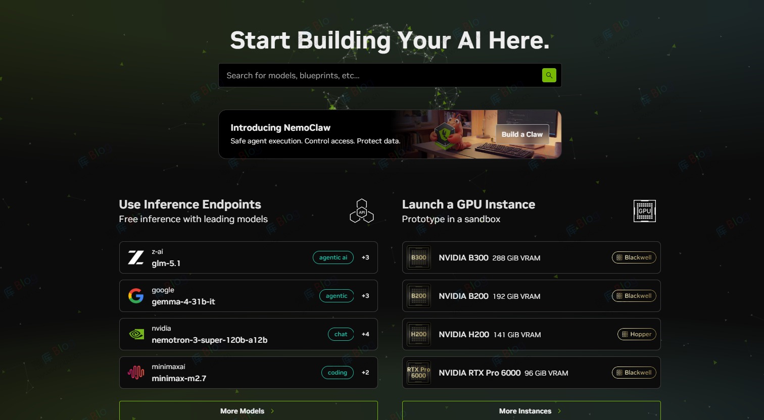 免费领取 1 年英伟达 AI API Key